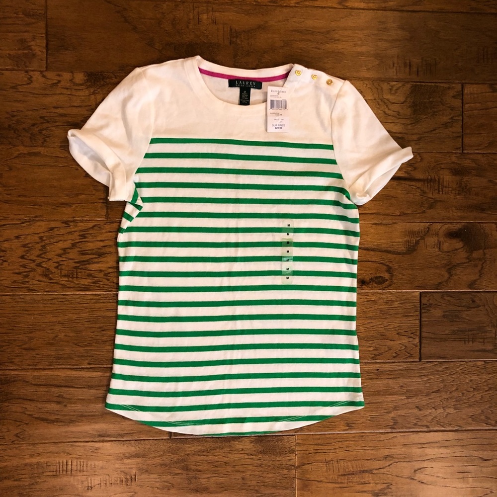 NWT Lauren Ralph Lauren Striped Tee